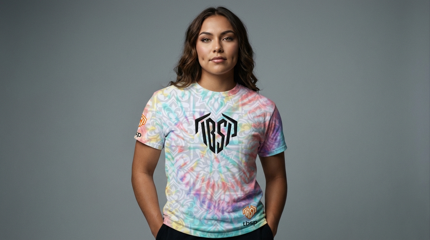 Dyenomite Rainbow Tie-Dye T-shirt (FRONT)