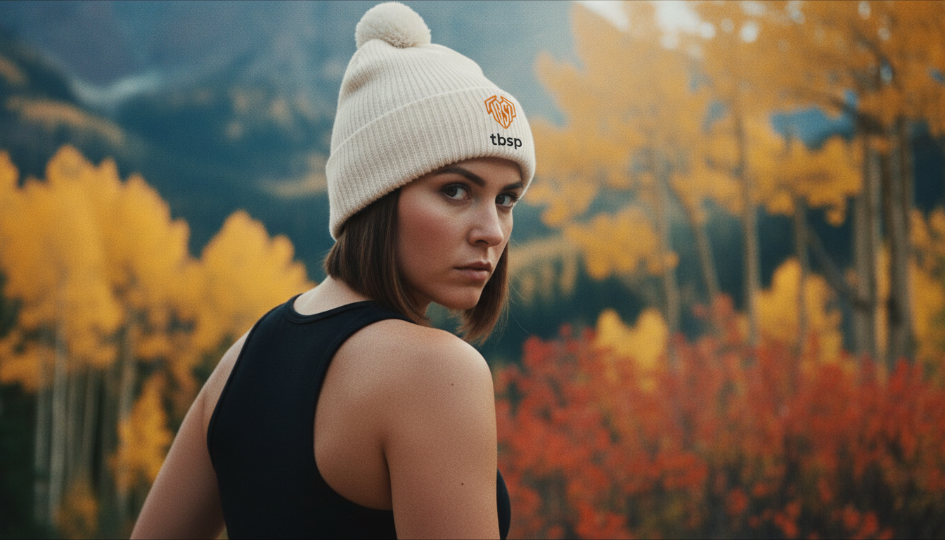 Thick Pom Pom Beanie (FRONT)