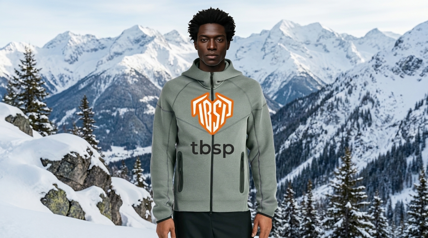 AI Generated Fleece Zip Hoodie (FRONT)